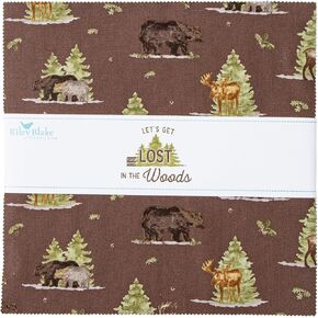 Tara Reed Let's Get Lost in The Woods 42 10-inch Squares Layer Cake Riley Blake 10-15120-42