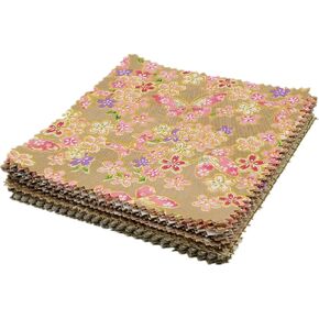 iNee Charm Packs for Quilting 5 inch, Precut Cotton Quilting Fabric Bundle, 48-5" Charm Squares, Light Coffee