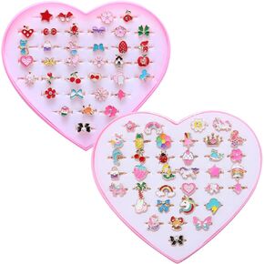 36pcs فتاة صغيرة فتاة جوهرة و 36pcs فتاة صغيرة يونيكورن جوهرة