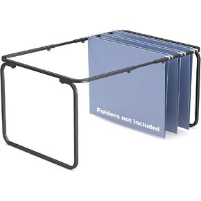 2 Set Hanging File Folder Frame,Legal/Letter Size,Adjustable Length 16-25 inches,12.598W 9.45" H, Hanging Folders Holder for Desktop Organizer and Metal Rail in Filing Cabinet Drawer