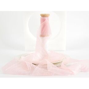 HUIHUANG White Chiffon Ribbon 3 inch x 12 Yards Handmade Fringe Chiffon Silk Ribbon for Gift Wrapping Flower Bouquet Wedding Bridal Invitations Home Decor Hairs DIY Crafts