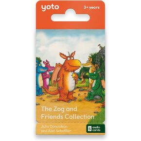 مجموعة Yoto Zog & Friends من تأليف Julia Donaldson-6 بطاقات صوتية للأطفال لاستخدام مشغل Audio و Mini All-in-1 ، والاستماع الخالي من الشاشة مع وقت اللعب ، وقصص النوم والسفر ، والأعمار 3+