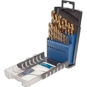Ø 1mm Metal Drill HSS TIN 238610 (HSS Coil Drill, Industrial Quality, Precision Ground, high Cutting Speed, DIN 338, Titanium Drill)