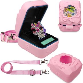 Silicone Cover Case for Bitzee Magicals Interactive Toy Digital Pet and Case, Protective Skin Sleeve for Bitzee Magicals Virtual Electronic Pets Accessories (Pink)