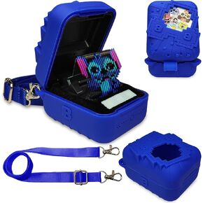 JCHPINE Silicone Cover Case for Bitzee Disney Interactive Toy Digital Pet and Case, Protective Skin Sleeve for Bitzee Disney Virtual Electronic Pets (Blue)