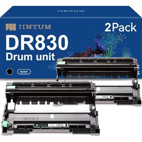 وحدة طبل Jintum DR830 متوافقة مع Brother DR830 DR-830 ​​TN830 TN-830 وحدة الطبل للبديل عن Brother HL-L2460DW DCP-L2640DW HL-L2405W MFC-L2820DW PRINTERS (2 Pack)