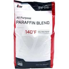 Blended Waxes, Inc. Paraffin Wax Pastilles, Multi-Purpose Paraffin Wax for Candle Making, Unscented Wax Melts, Useful for Lubricating, Waterproofing, Canning and More, 10 lb Pack