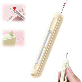 2-in-1 إبرة Threader و Seam Ripper ، مزيل التمدد Ripper ، مصلحة الإبرة التلقائية في الإبرة ، أداة تمزيق وخيوط مريحة لخياطة اليد (A-Purple 1PCs)