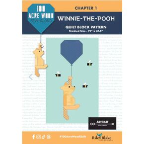 Riley Blake Art East Quilting Co. 100 Acre Wood Pattern Bundle of All 9 Patterns, Easy-to-Follow Instructions for A Stunning Handmade Quilt.