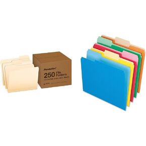 Pendaflex File Folders, Letter Size, 1/3 Cut, Manila, 250 per Box (752250)