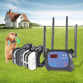 PLKM Dog Wireless Fence Pet Boundary Container 2025 تم ترقية النظام ، ومدى تحكم قابل للتعديل ، وسياج الكلب اللاسلكي الكهربائي غير الضار ، ومستقبل ذوي الشحن المقاوم للماء