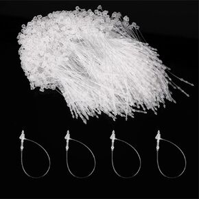 YESALLWAS 2000 PCS 3INCH Plastic Fortener TAG TAG CLEAR SNAP LOCK LOOP LOOP MUSICEN