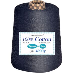 colored bird Size 8 Crochet Thread,Cotton Yarn 500g per Cone，Beige
