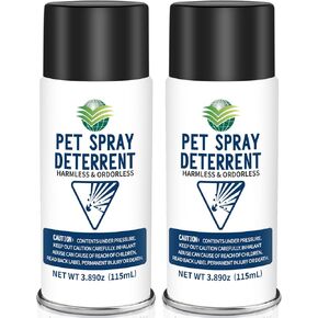 Cat Spray Deterrent System, Pet Deterrent Device Refill, CATSSS Refill [ 7.78Oz & 2 Pack ] Safe for Cats & Dogs Motion Activated Pet Deterrent Spray System-Only Applicable to The First Generation