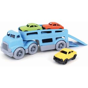 شركة Green Toys Car Carrier ، Blue - Play Play ، مهارات السيارات ، سيارة أطفال. لا BPA ، فثاليت ، PVC. غسالة الصحون آمنة ، البلاستيك المعاد تدويره ، مصنوع في الولايات المتحدة الأمريكية (مجموعة من 4 قطع)