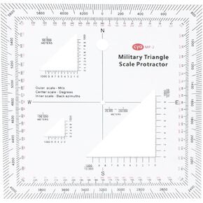 Practical USNG Coordinate Scale MilitaryProtractor TransparentNavigation Topographical Map Scale