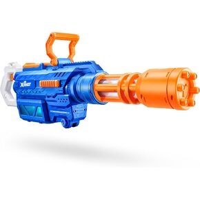Xshot Water Gatling Motor Soaker بواسطة Zuru ، ومياه مائية مريحة ، وملفات الماء ، ولعب الماء ، ويملأ بالماء في بطارية ثانية واحدة فقط قابلة لإعادة الشحن.