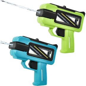بنادق مائية للأطفال - 2 عبوة بخش مدافع صغيرة مسدس مياه مياه صغيرة ألعاب Blaster للبنين الصغار الصغار - ألعاب صيفية للسباحة في الهواء الطلق Pool Beach Party