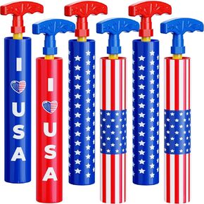 Water Gun Squirt Toys for Kids Adults, 6 Pack Blaster Guns 4th of July for Age 3-4-8-12 Boys Girls Bulk - 40Ft Water Squirter for Independence Day Red Blue Swimming Pool Beach Summer Party Games