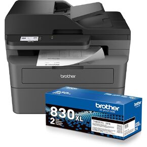 Brother MFC-L2820DW Wireless Compact Monochrome All-in-One Laser Printer with Copy, Scan and Fax, Duplex, Black & White | Includes Refresh Subscription Trial(1), Amazon Dash Replenishment Ready