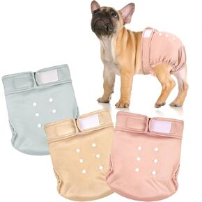 Wegreeco Frenchie Dog Diapers Female No Tail Hole ، Pet Pet Pet French Puppy Bulldog diapers fant for year