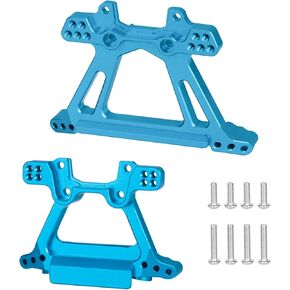 مجموعة من الألومنيوم RC Tower Tower Front & Bear Kit ، متوافقة مع تصاعد Slash 4x4 الصدمة ل 1/10 ترقيات BL2S Truck 4WD (الأزرق)