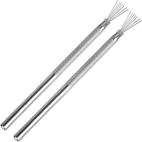 2 PCS Clay Needle Tools, Polymer Clay Sculpting Tools, Stainless Steel Pottery Tools, Air Dry Clay Tools for Dotting Sewing Modeling Carving