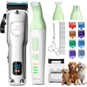 طقم العناية بالكلاب ، كليبرز الكلب للاستمالة للمعاطف الثقيلة السميكة ، Pet Pet Paw Trimmer Glarer Low Love Love Resplible Stefless Stefor