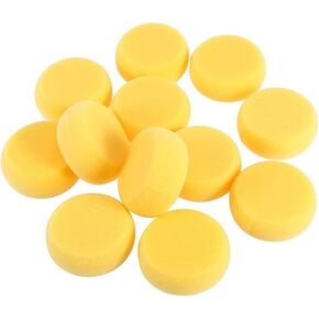 12 Pcs 3Inch Yellow Sponge, Sponges Synthetic Artist Sponges Watercolors Sponges for Art & Craft Pottery Clay Cleaning Ceramics Wall Creative Paint Sponges