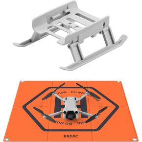 امتدادات ترس الهبوط لـ DJI Mini 2 SE/Mini 2/Mavic Mini SE/Mini 1 ، 20 "لوحة هبوط طائرة قابلة للطي على الوجهين.