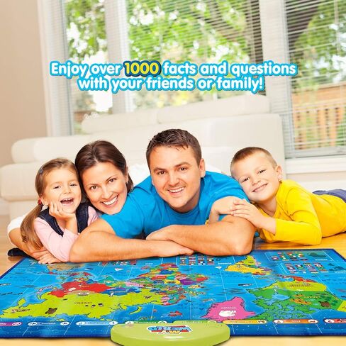 BEST LEARNING i-Poster My USA Interactive Map - Educational Smart Talking Poster Toy for 5 to 12 Years Kids Boy or Girl | Geography Electronic Game for 5, 6, 7 Years | Ideal Birthday Present in Saudi Arabia