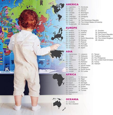 BEST LEARNING i-Poster My USA Interactive Map - Educational Smart Talking Poster Toy for 5 to 12 Years Kids Boy or Girl | Geography Electronic Game for 5, 6, 7 Years | Ideal Birthday Present in Saudi Arabia