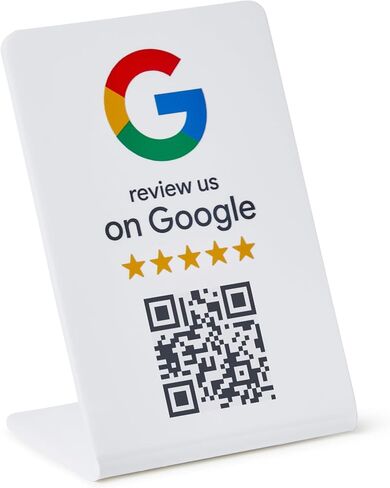 Google Review Stand - NFC & QR Code, Easy Setup, For All Businesses (3-Pack) in Saudi Arabia