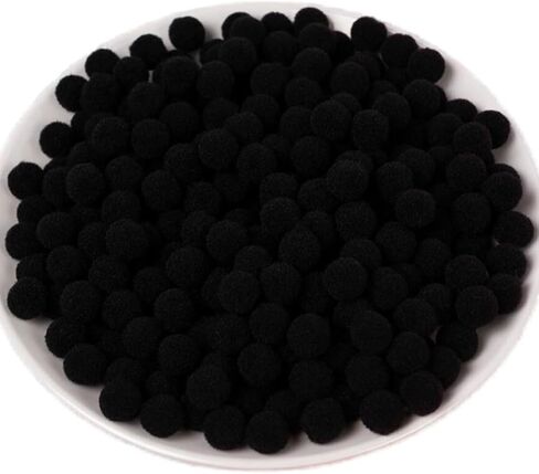 500 قطعة بوم بومس ألوان متنوعة ، 0.6 بوصة كبومز صغيرة الحرف ، كرات نفخة ناعمة ناعمة للفنون DIY ولوازمة صنع الحرف الكبيرة (سلسلة متعددة الألوان ، 1.5 سم / 15 مم) in Kuwait