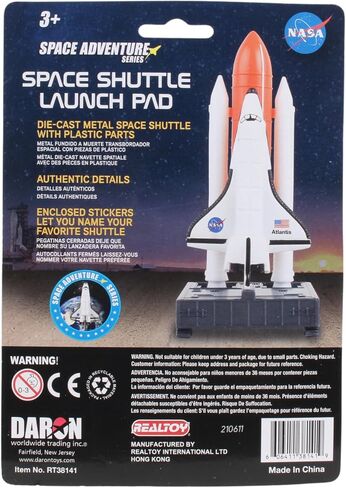 Daron NASA Space Adventure Series: Space Shuttle with Lights & Sounds & Figure, Approx 9" X 7", Medium in Saudi Arabia