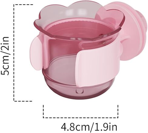 2pcs/4pcs PET Bird Bowls with Clamp, Bird Cage Feeder, Durable Water Bowl, Feeding Cups, Water Feeder for Cockatiel, Parakeet, Macaw, Finches, Lovebirds, Small Animals Gray (Pink, 2pcs) in Saudi Arabia