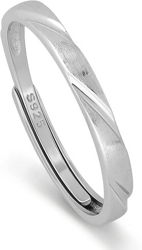Meissa 2Pcs Sterling Silver Wedding Ring Set for Men Women Matching Engagement Promise Bands for Couples Anniversary Valentines's Day Jewelry Gifts, Set of Two Rings in Saudi Arabia