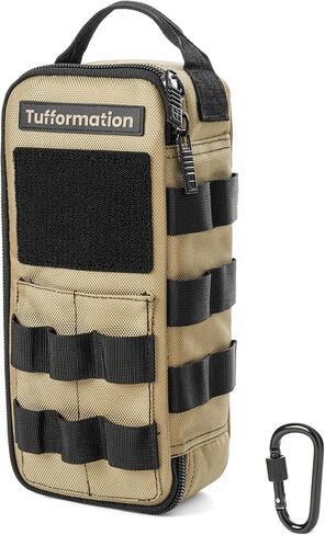 Heavy Duty Small Tool Bag Pouch Portable Utility Organizer Case with Zipper Handle. Perfect for EDC, Motorcycle, Road Bike, Electricians & More in Saudi Arabia