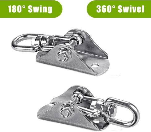 SELEWARE Stainless Steel Swing Hanger Heavy Duty Ceiling Swing Mount Free Swivel Swing Hook Swing Hardware Kit for Yoga Swing Hammock Chair Porch Swing Sets Heavy Punching Bag 1000 LB Capacity in Saudi Arabia