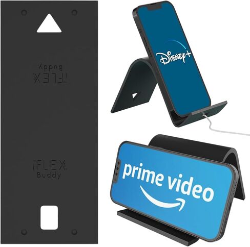 iFLEX Buddy Cell Phone and Tablet Stand Companion - Ideal for Air Travel, Work, and Home Use - Flexible Holder for All Mobile Devices - The Ultimate iPhone Cell Phone Stand Solution in Saudi Arabia