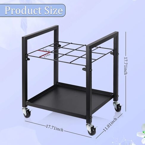 Blueprint Storage Rack Blueprint Holder Metal Blueprint Storage Cart with Wheels 12 Slots Roll File Holder for Home Office School to Storage Blueprint Poster Architectural (Black 12 Slots) in Kuwait