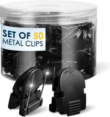 50 Pcs Cubicle Clips for Fabric Panels – Strong Hold Office Partition Hooks for Notes, Photos – Workspace Organization Accessories in Saudi Arabia