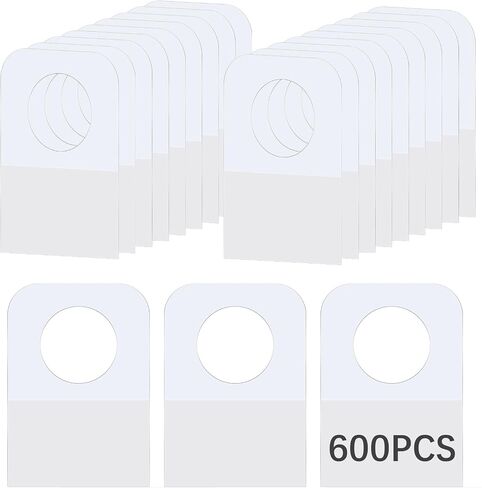 600pcs تعليق علامات التبويب علامات تبويب شنقية لماشية 1.3 × 0.9 بوصة ، علامات شنق بلاستيكية واضحة ، علامات شنقا لزجة لزجاء لتجارة التجزئة الصغيرة عناصر البيع الصغيرة والحرفيات الحرف اليدوية. in Kuwait