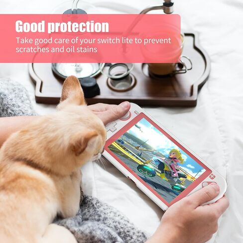NANANINO Accessories compatible with Nintendo Switch lite, Switch lite Protective Case, Comfort Grip Case for Nintendo Switch lite, Switch lite Hard Shell Case - Pink in Saudi Arabia