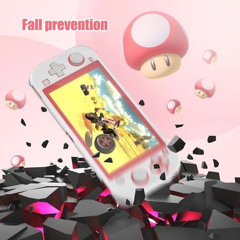 NANANINO Accessories compatible with Nintendo Switch lite, Switch lite Protective Case, Comfort Grip Case for Nintendo Switch lite, Switch lite Hard Shell Case - Pink in Saudi Arabia