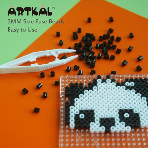 Black Fuse Beads 2000 Pieces Melty Beads 5mm Iron Beads Compatible Perler Beads Hama Beads in Saudi Arabia