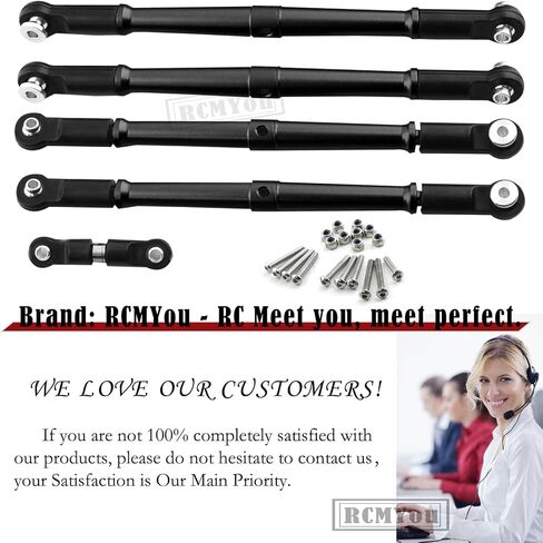 Aluminum Turnbuckles Upgrades Part for ARRMA 1/8 Kraton 6S BLX/Outcast/Talion, Alloy Hops Up Upgrades, Red in Kuwait