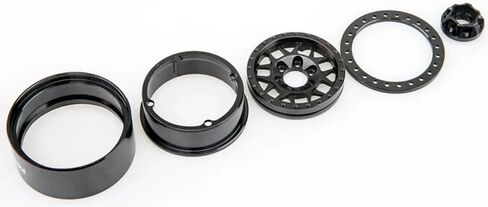 RhinoRC Beadlock Rims 1.9 Inch Wheels RC Rim Hub Aluminum Alloy Beadlock for Traxxas TRX4 TRX6 Redcat GEN7 GEN8 Rc4wd D90 Axial SCX10 II 90046 SCX10 III AXI03007 1/10 Crawler(Green 4PCS) in Kuwait