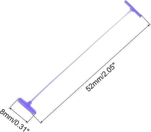 السحابات العلامات القياسية من Meccanixity ، بلاستيك منتظم ، علامات على تسمية البندقية القياسية لعلامة الأسعار لعلامة العلامة العلامات على العلامات 50 مم/1.97 بوصة ، حزمة من 3000 أرجواني in Kuwait