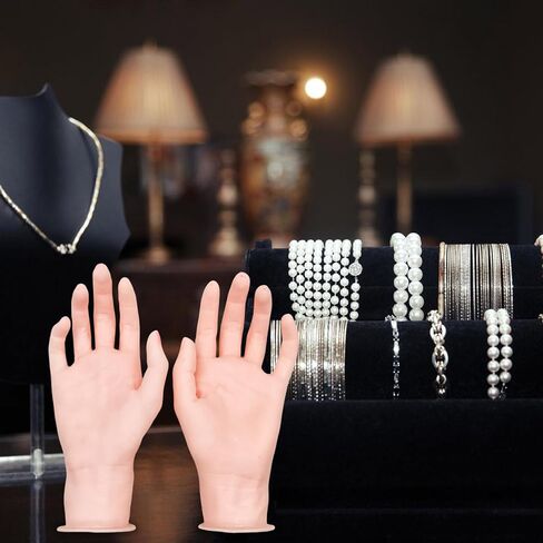 Versatile Silicone Hand and Foot Models Adjustable Silicone Hand Foot Shape Models for Beauty Artists Accessory Display in Saudi Arabia